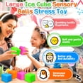 thumbnail image 3 of bolas de estrés en forma de cubo para adultos y niños, juguete antiestrés para niños, bola de estrés Squishy Rainbow Needoh, juguetes sensoriales, juguetes para aliviar la ansiedad, 3 of 5