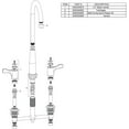 thumbnail image 3 of Elkay LKD232SBH5C Elkay 8" Centerset Concealed Deck Mount Faucet with Gooseneck Spout and 4" Lever Handles + Stop Chrome, 3 of 3