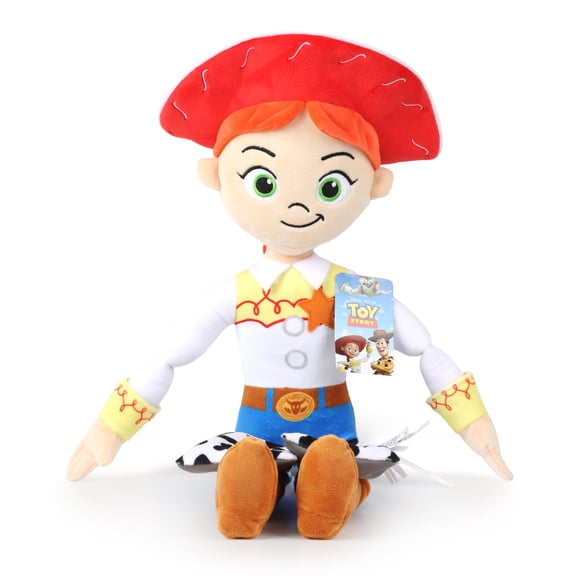 Toy Story Jessie Kids Decorative Pillow Buddy, Polyester Velboa, Red & White, Disney