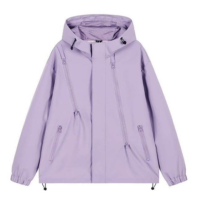 QHFBli Veste de Tous les Jours pour Hommes Veste de Sport Légère à Capuche pour Extérieur Printemps Automne Randonnée et Tenue Décontractée