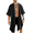 Typeb-black, variant on COOFANDY Mens Long Cardigan Cotton Kimono Lightweight Casual Beach Robe
