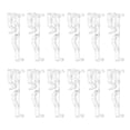 thumbnail image 1 of Clip de valance transparente de 36 paquetes de 2.5 pulgadas, soporte de retención de valance de persiana oculta para persianas horizontales, Estilo 6, 1 of 6
