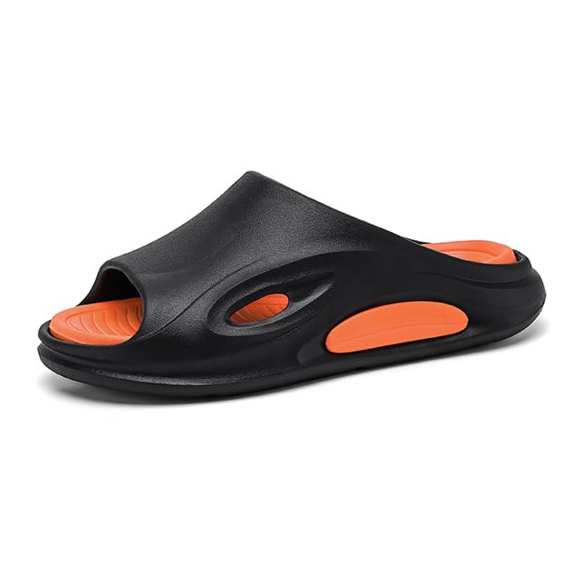 Men's Beach Slippers with Soft Low Arch Support Comfortable Thick Sole Anti Slip Easy To Clean