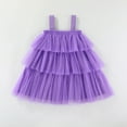 thumbnail image 5 of KPOPLK Toddler Girl Dress Pumpkin Embroidery Twirl Dresses Purple Tutu Holiday Birthday Photo(3-4 Years,A78-Purple), 5 of 9