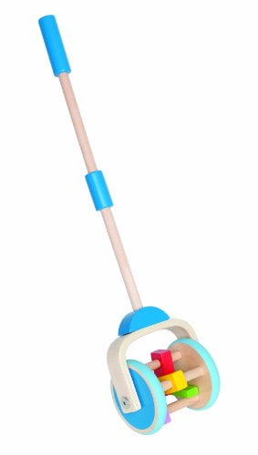 Hape Kid's Toy Lawn Mower Wooden Push and Pull Toy