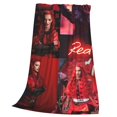 thumbnail image 3 of De-scen-dants Zombies Red Soft Micro Fleece Cozy Throw Blanket Lightweight Fuzzy Flannel Blankets Sofa Decor Gifts, 3 of 9