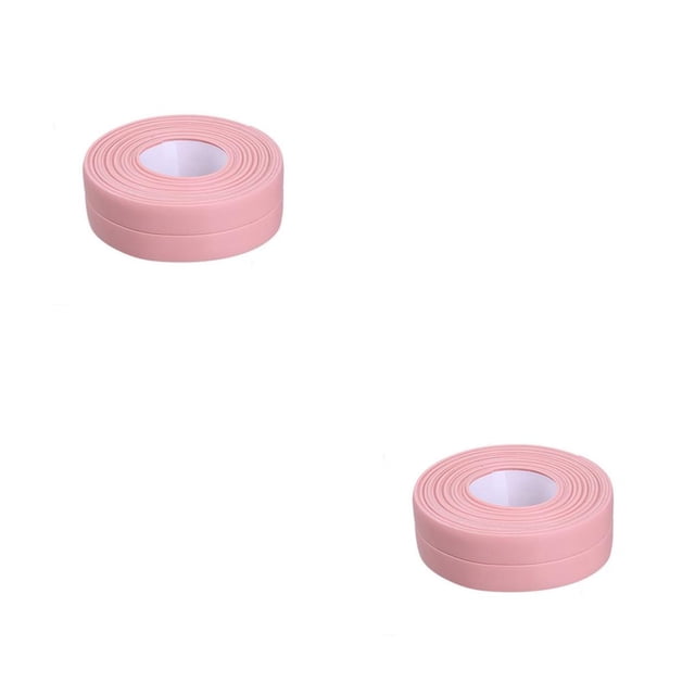 Yuarrent Tiras de sellado Pegatina de pared colorida impermeable Cinta autoadhesiva Estufa Encimera Restaurante 3.2m * 2.2cm Rosa 3.2 m * 2.2 cm rosa 2Conjunto
