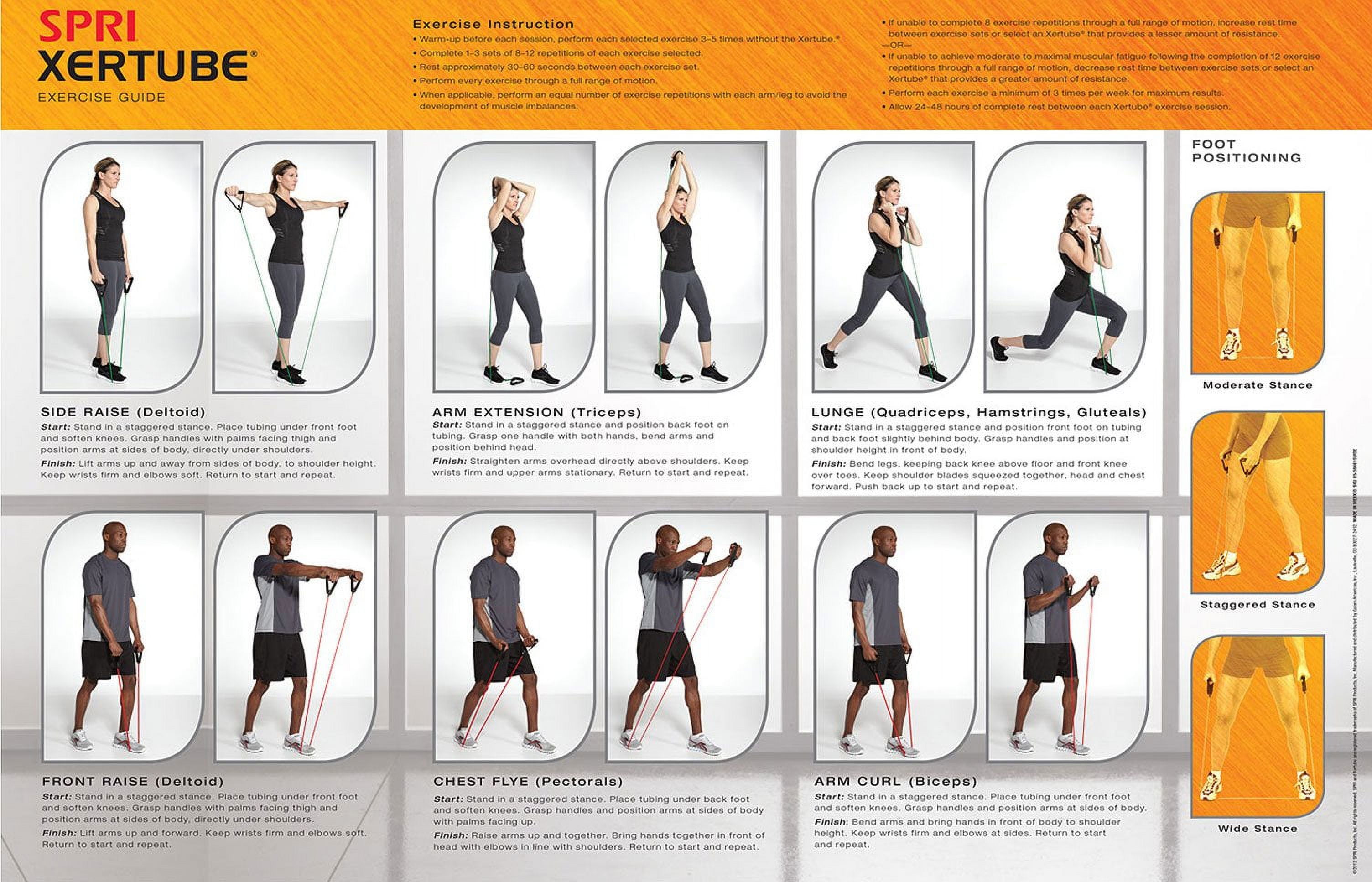 SPRI Xertube Resistance Band Medium Walmart