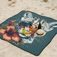 thumbnail image 5 of Leopard Flower and Sunglasses Beach Blanket Outdoor Picnic Blanket 78"x 78" Waterproof Foldable for Beach Camping Travel Hiking Grass Lawn Park, 5 of 5