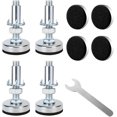thumbnail image 1 of SURJDE 4 Ensembles de Pieds de Nivellement M10, Niveleurs de Meubles, Pieds de Table Réglables avec Kit d'Écrous en T, Niveleur de Pied de Table Robuste, Pied Auto-Nivelant à Vis pour Machine Chaise Meuble Armoire Canapé-Argent, 1 of 7