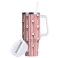 thumbnail image 2 of 40 oz Tumbler With Handle Stainless Steel Insulated Tumbler With Lid for Car Cup Holder Ice Cream Pattern with Striped, 2 of 9