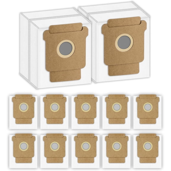 Dust Bags 12 Pack Compatible with iRobot Roomba 104 Vacuum Bags, Melt-Blown Filter Replacement