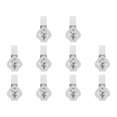 thumbnail image 1 of 10Pcs Pinces de Support de Nappe, Pinces de Nappes Stables de Style Feuille d'Acier Inoxydable pour le Dîner de Fête Familiale, 1 of 7