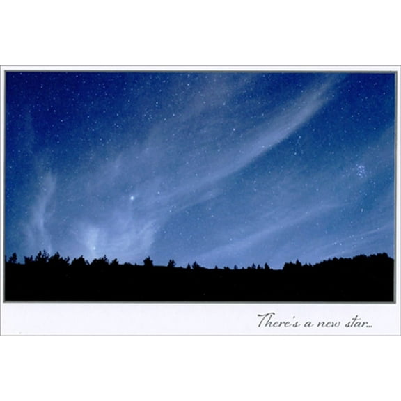 Pictura Star Filled Blue Night Sky Snapshot Sympathy Card