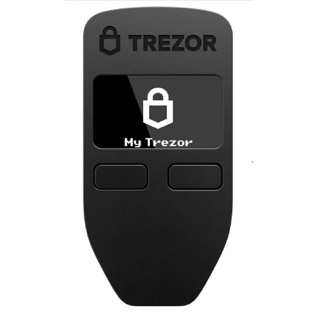 Trezor Model One - The Original Cryptocurrency Hardware Wallet, Bitcoin Security, Store & Manage 1000's of Coins&Tokens, Easy-to-Use Interface, Quick & Simple Setup (Black)