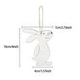 Hjktuzi Hanging Ornaments Wooden Easter Bunny Crafts Kids Diy Birthday ...