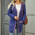 thumbnail image 1 of Chaquetas y abrigos casuales sin capucha de manga larga, cárdigan de punto popular para mujer, chaqueta de colores a la moda con borlas, chaqueta/chaqueta casual con capucha de manga larga, cárdigan s, 1 of 9
