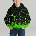 thumbnail image 2 of CYRBOKO Boys Graphic Hoodies, Long Sleeve Thermal Casual Fall Winter Sweatshirts Green Size 7-8 T, 2 of 7