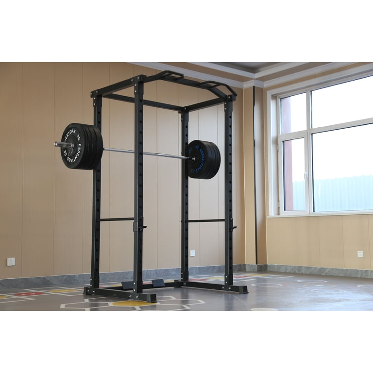 FlexWave PC Series Power Rack, All-Black, 2.5x2.5 Steel, Four-Post