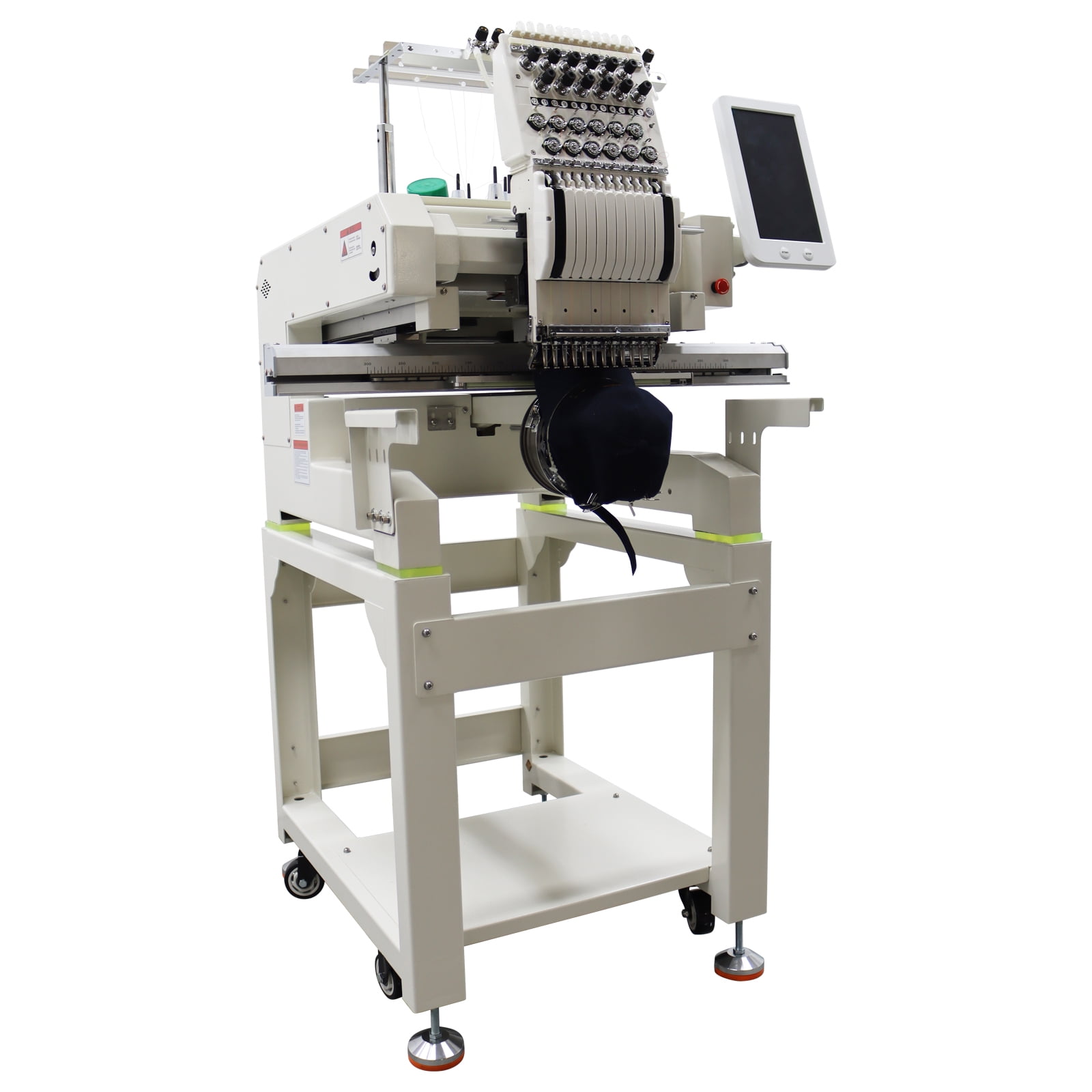 Commercial Automatic Embroidery Machine Single Head 12 Needle Embroidery Machine with Touch Screen