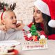 thumbnail image 3 of Calendario de Adviento de Navidad Año Nuevo 2024 Calendario de cuenta regresiva deslizable de madera de Papá Noel Adorno de mesa Fiesta de Navidad Decoración de regalo para el hogar, 3 of 6