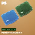 thumbnail image 2 of Popsugar Travel Pill Organizer Easy Open 7 Compartments Pill Organizer Travel Vitamin Box 2 Pack, 2 of 6