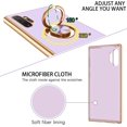 thumbnail image 3 of for Samsung Galaxy Note 10 Plus Case with Ring Holder Kickstand 360 Degree Rotation  Car Finger Slim Cover Shockproof Protective Phone Case for Samsung Note 10 Plus, Light Purple, 3 of 16