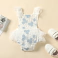 thumbnail image 1 of Newborn Baby Girl Princess Romper Jumpsuit Bodysuit One-piece Sunsuit Outfit Clothes 0-24M, 1 of 3