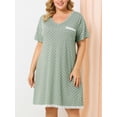 thumbnail image 2 of RoDe Dormir Camisón De Lunares ManCorDe Noche TalGrande PaMujer Verde XXL, 2 of 6