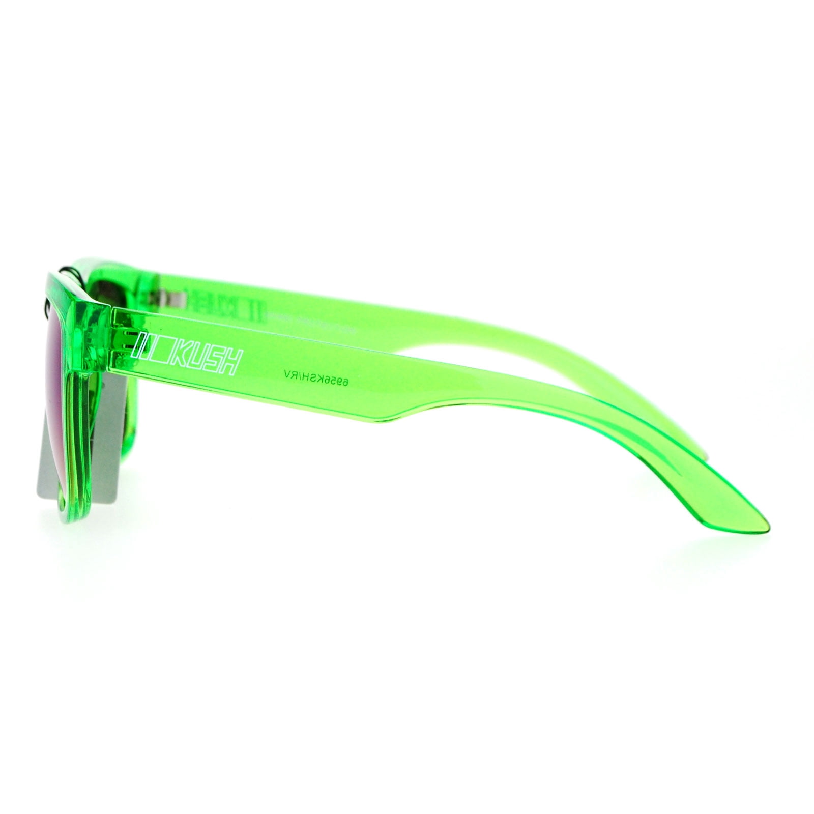 Kush Men's Sport Sunglasses - Color Mirror Lenses, Rectangular Frame, UV Protection - View #2