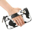 thumbnail image 7 of GAEKEAO Wallet for Women Cow Print White RFID Blocking Leather Wristlet Purse Large Capacity Credit Card Holder with Grip Hand Strap, 7 of 7