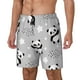 thumbnail image 1 of Balery Pandas Bañador para hombre, shorts de playa de secado rápido con entrepierna y forro de compresión-Medium, 1 of 6