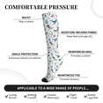 thumbnail image 3 of Lsque Undersea Animals Pattern Sport Compression Socks for Men & Women 15-20 mmHg Knee High Nurse Pregnant Running Medical and Travel Athletic, 3 of 6