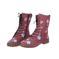thumbnail image 3 of Kcodviy Bottes Longues pour Femmes, Chaussures Décontractées à Talons Bas en Cuir, 3 of 4