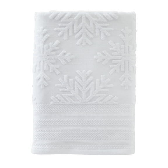 SKL HOME SUBTLE SNOWFLAKES JACQUARD BATH TOWEL