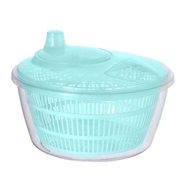 Centrifugadora de lechuga, centrifugadora secadora de ensaladas, centrifugadora secadora de lechuga portátil, centrifugadora de lechuga Heerb con rendimiento duradero, azul