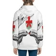thumbnail image 6 of Sikiie Moose Kissing Under Mistletoe Zip Up Hoodie Teenage, hoodies for Teenage, Zipper Sweatshirt Jacket for Daily, Traveling-Medium, 6 of 6