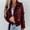 Red, variant on Otvok Womens Coat Solid Color Long Sleeve Cardigan Outwear