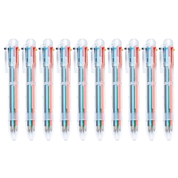 10 Color-in-1 Ballpoint Pen Multicolored Ballpoint Pen for Writing Journaling
