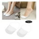 thumbnail image 1 of 10 pares de medias medias para mujer de corte ultrabajo con cabestrillo No Show, antideslizantes, delgadas, invisibles, ocultas para tacones planos blanco Baoblaze Calcetines de barco de mujer, 1 of 8