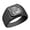 Black, variant on Wolf Head Stainless Steel Signet Ring