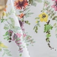 thumbnail image 2 of Floral Spring/Summer Durable Heavyweight Fabric Indoor Outdoor Tablecloth, Washable Table Cloth for Round Tables, Picnic/Patio Table Covers (70" Round, Antonia), 2 of 4