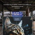 thumbnail image 3 of Bathroom Scale, Highly Accurate Digital Body Scale,Precisely Measures Weight up to 400 lbs-Beautiful Cat Portrait With Butterflies, 3 of 4