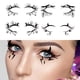 thumbnail image 1 of Sombra de ojos negra de Halloween Baoblaze impermeable larga duración para decoración de maquillaje de fiesta Pegatinas de sombra de ojos, 1 of 6
