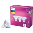 thumbnail image 1 of Proyector LED PHILIPS MR16 GU5.3, equivalente a 50 W, regulable, blanco brillante, 3000 K, paquete d, 1 of 6
