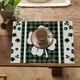 thumbnail image 5 of Cocina y comedor, Utensilios de cocina, Aparatos de cocina, Manteles individuales para el Día de San Patricio, Manteles individuales a cuadros, Manteles decorativos fáciles de limpiar, Manteles de pol, 5 of 6