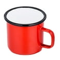 thumbnail image 6 of UDIYO 350ml Ename Coffee Mug, 12 oz Tea Enamel Mug Camp Drinking Cups, White/Blue/Green/Black/Red/Yellow Vintage for Indoors and Outdoors, Non Toxic & Portable, Attractive Color & Classic Design, 6 of 8