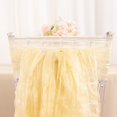 thumbnail image 6 of BalsaCircle 5 Champagne Crinkled Sheer Organza Chair Sashes Wedding Party Events Reception Home Decorations Supplies, 6 of 8