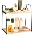 thumbnail image 2 of Estante Organizador de Baño de Madera de 2 Niveles para Tocador, Encimera, Almacenamiento de Cosméticos, Gran Capacidad, Soporte para Artículos, 2 of 5