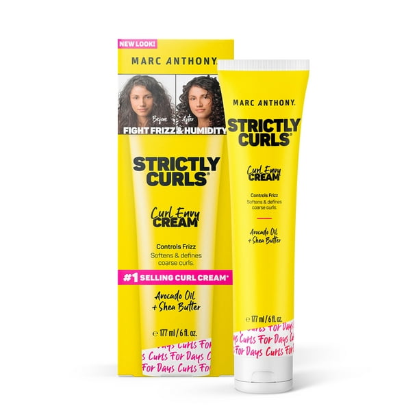 Marc Anthony Strictly Curls Frizz Control Cream with Shea Butter & Avocado  Oil, 6 Ounces - Walmart.com